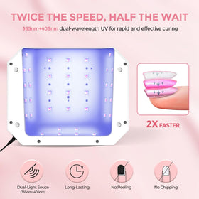 Lavinda lamp setup for pedicure use in a salon or home