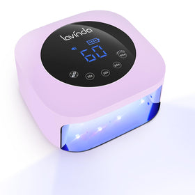 Lavinda LED nail lamp front view showing compact, stylish curing unit for fast gel nails.