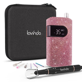 Lavinda nail drill with pink diamond exterior for stylish manicures