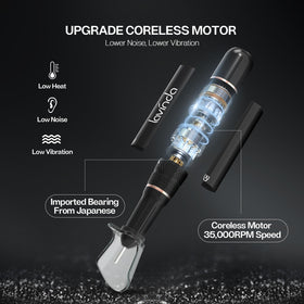 Lavinda cordless nail drill showcasing portable design for on-the-go touch-ups.
