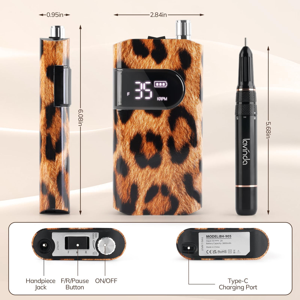 Lavinda rechargeable cordless drill with long battery life for travel touch-ups