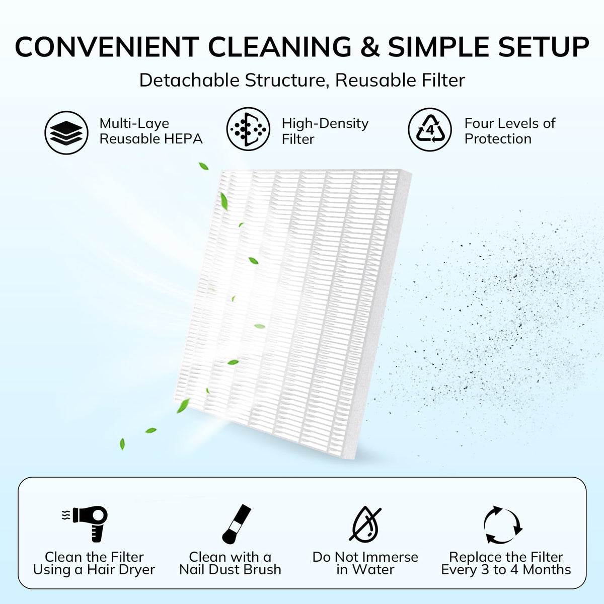 Lavinda Nail Dust Collector three-suction settings for customizable dust control