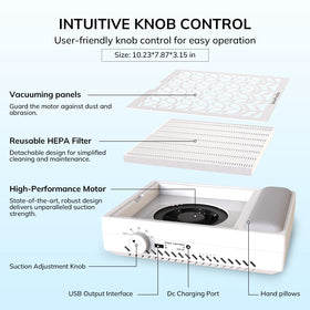 Lavinda Nail Dust Collector ventilation for stable heat dissipation during longer sessions