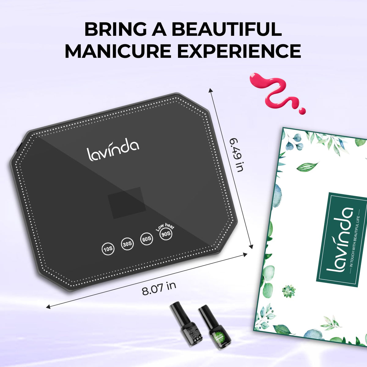 Lavinda plug-in design is compact and easy to set up.