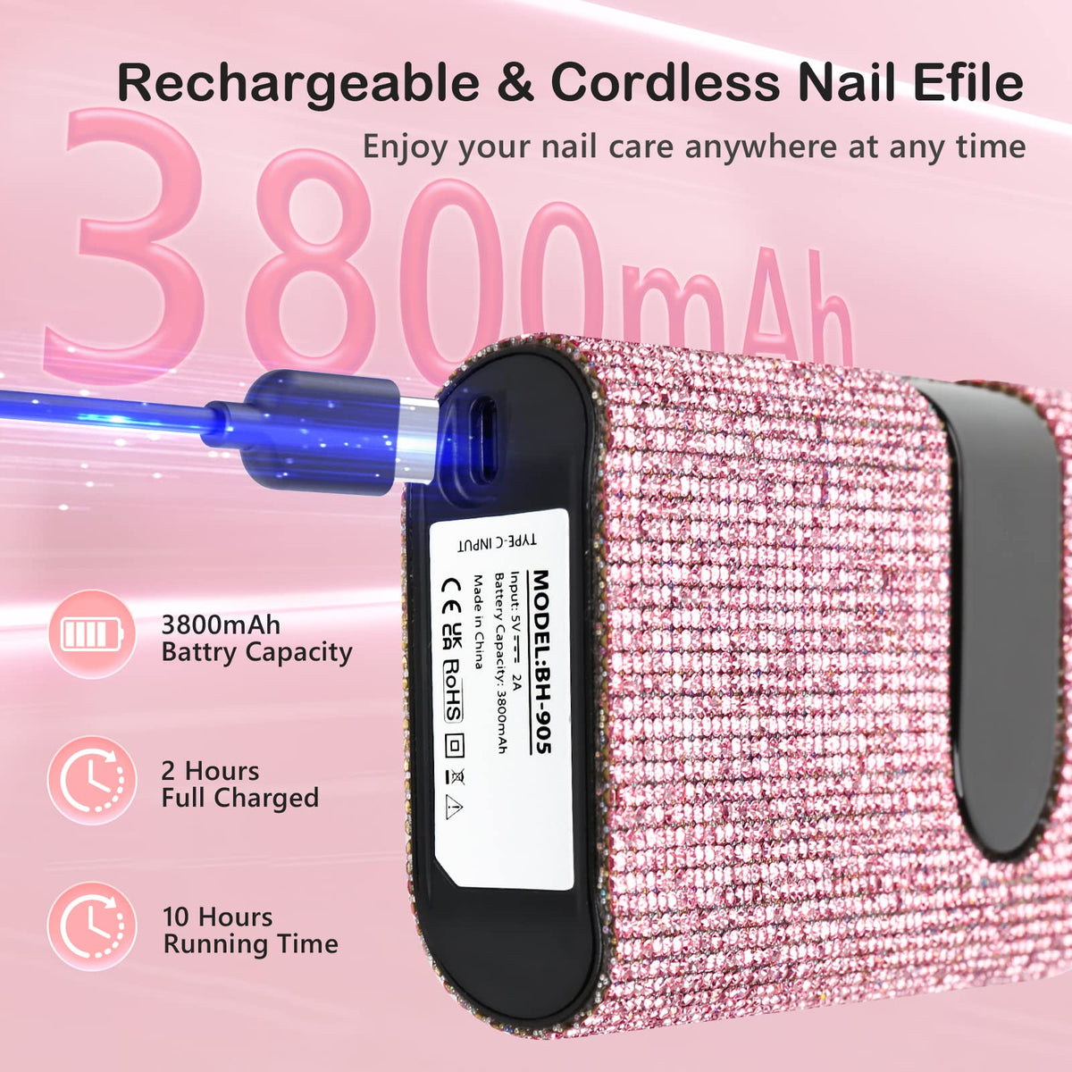 Lavinda portable compact nail drill kit for travel