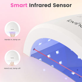 Lavinda UV LED nail lamp detachable base for easy cleaning and setup
