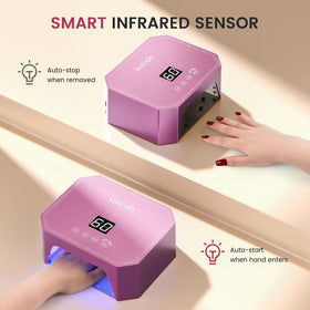Lavinda UV nail lamp LCD display enables precise timing control
