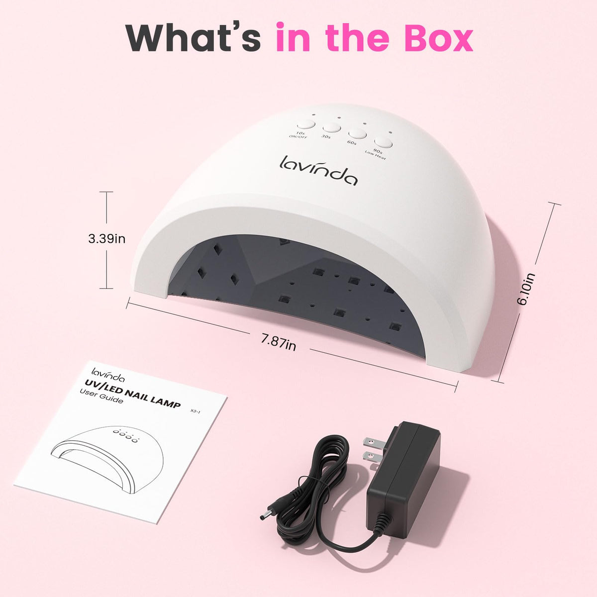 Lavinda UV LED nail lamp 1-year warranty and responsive support