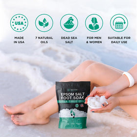 Lavinso Foot Soak with Epsom Salt provides spa-like cleansing at home