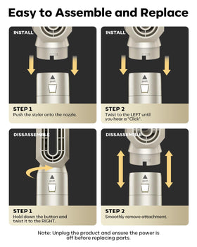 Lavomist three heat and three speed settings for tailored styling.