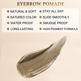 LAVONE brow kit with zipper pouch for travel and storage