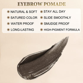 LAVONE brow kit with zipper pouch for on-the-go touchups.