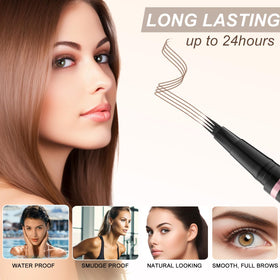LAVONE dual-ended brow brush for smooth, controlled application.
