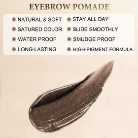 LAVONE eyebrow kit with zipper pouch for on-the-go touch-ups.