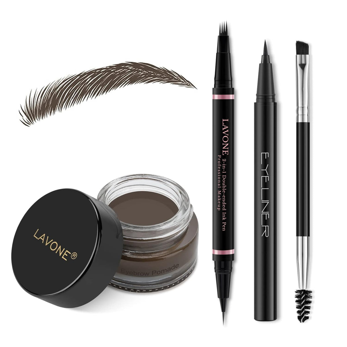 LAVONE eyebrow pen microblade tips for precise natural brows.
