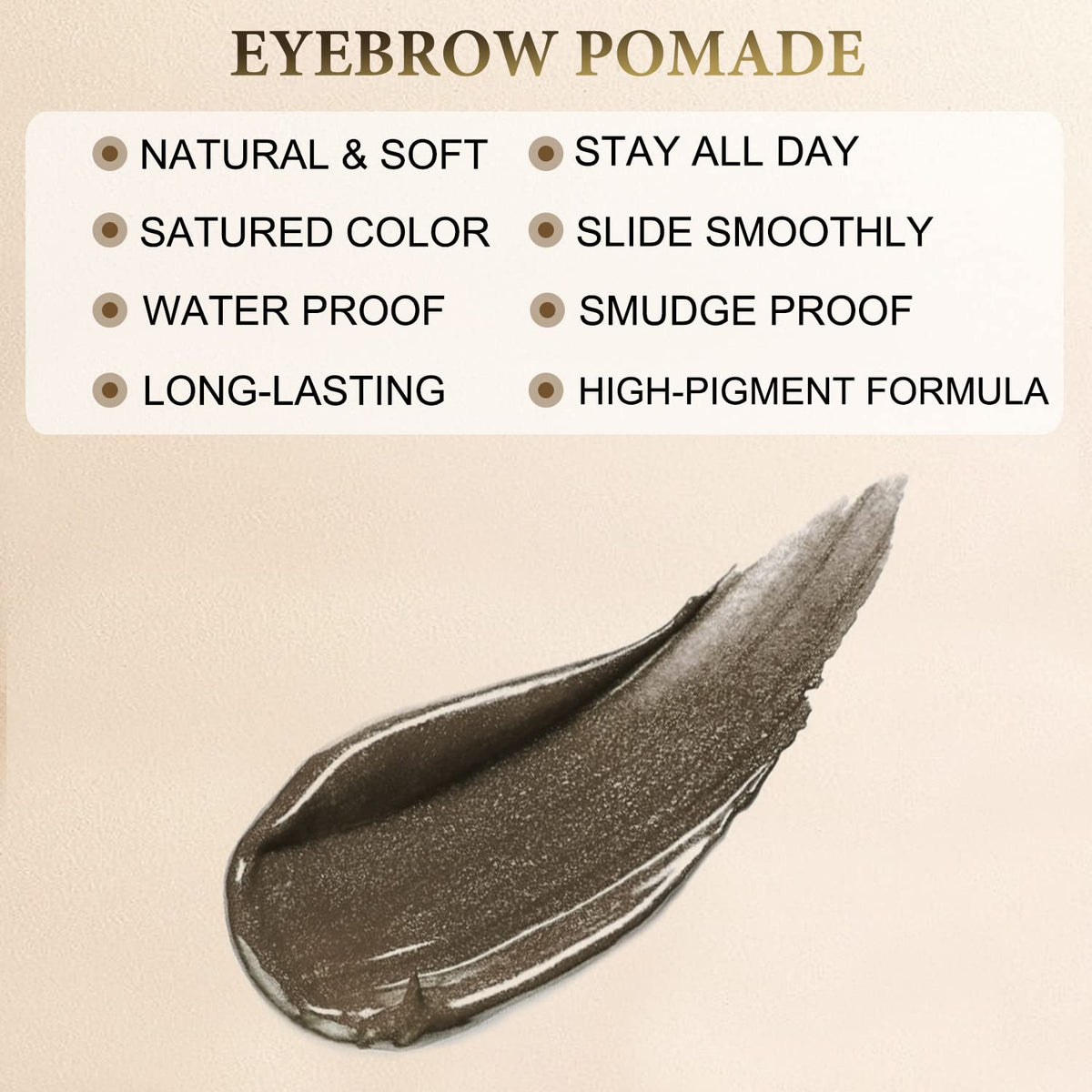 LAVONE makeup kit with zipper pouch for on-the-go brow touch-ups