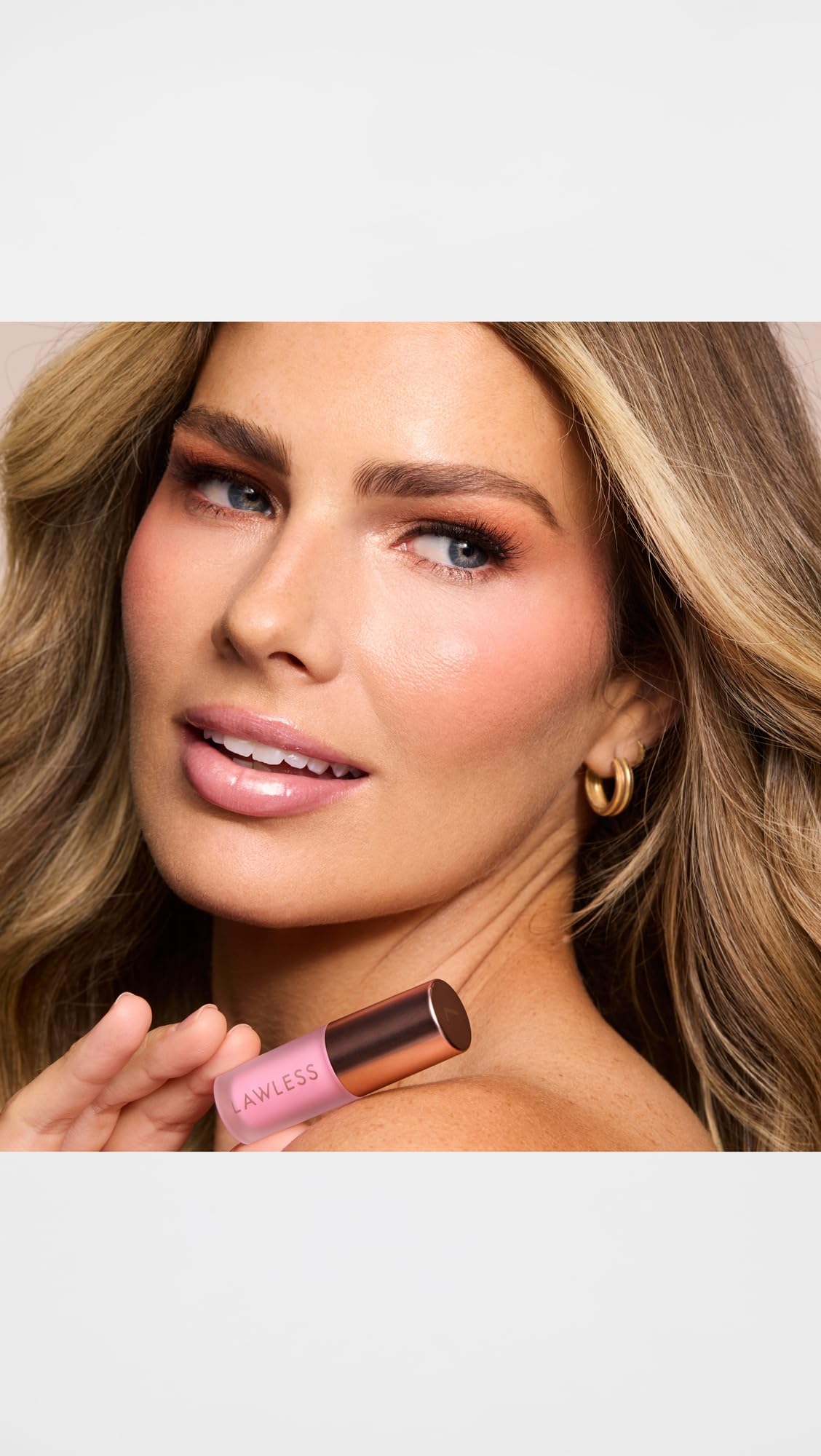 Lawless Daisy Darlings lip gloss shine closeup showing glossy finish