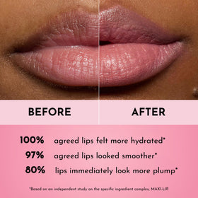 Lawless Forget the Filler balm on lips demonstrates cushiony color