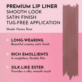 LAWLESS Forget the Filler Definer Liner Honey Rose applying stroke for silky glide