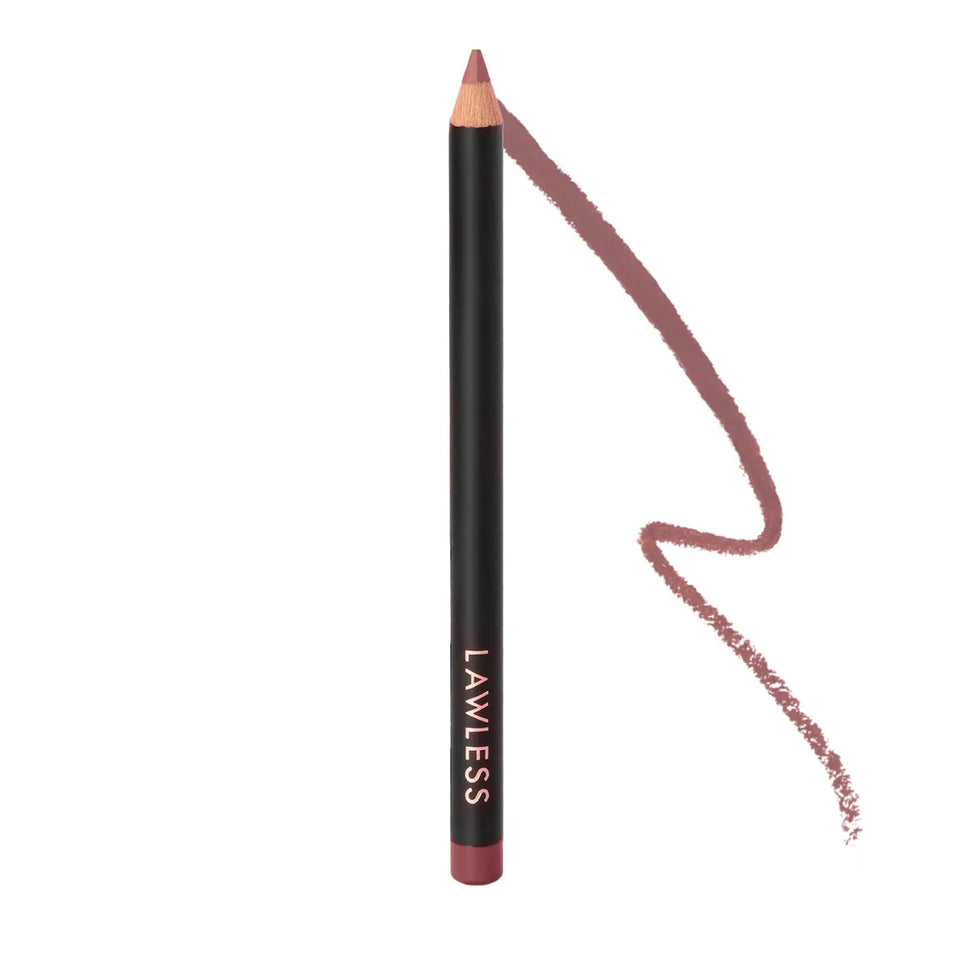 LAWLESS Forget the Filler Definer Liner Honey Rose cap close-up for precise lip definition