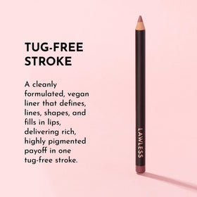 LAWLESS Forget the Filler Definer Liner Honey Rose natural-to-defined pout inspiration