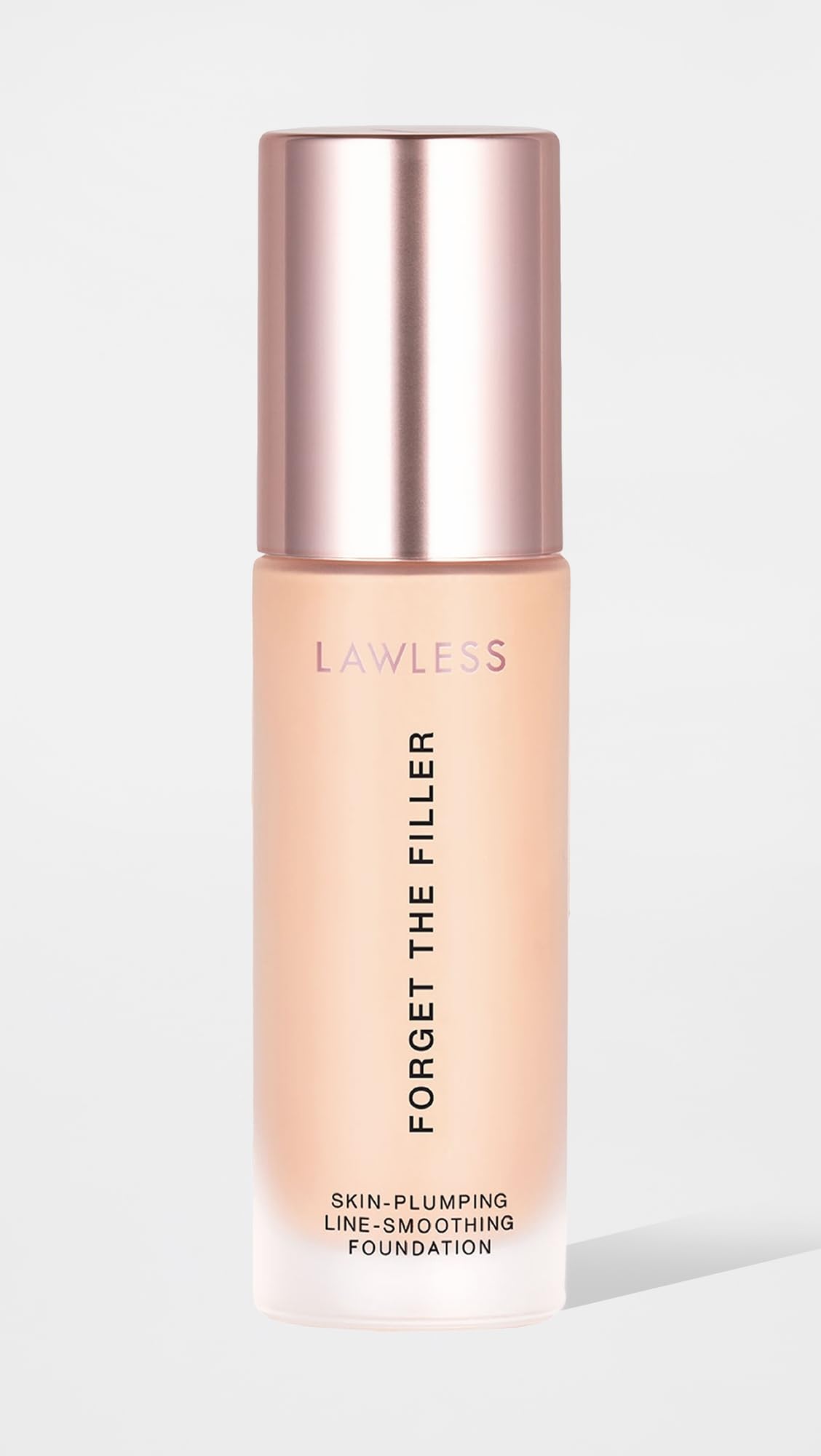 LAWLESS Forget the Filler cap close-up showcasing vegan cruelty-free formula