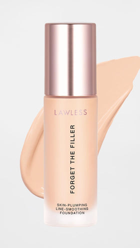 Application brush applying LAWLESS Forget the Filler for buildable coverage