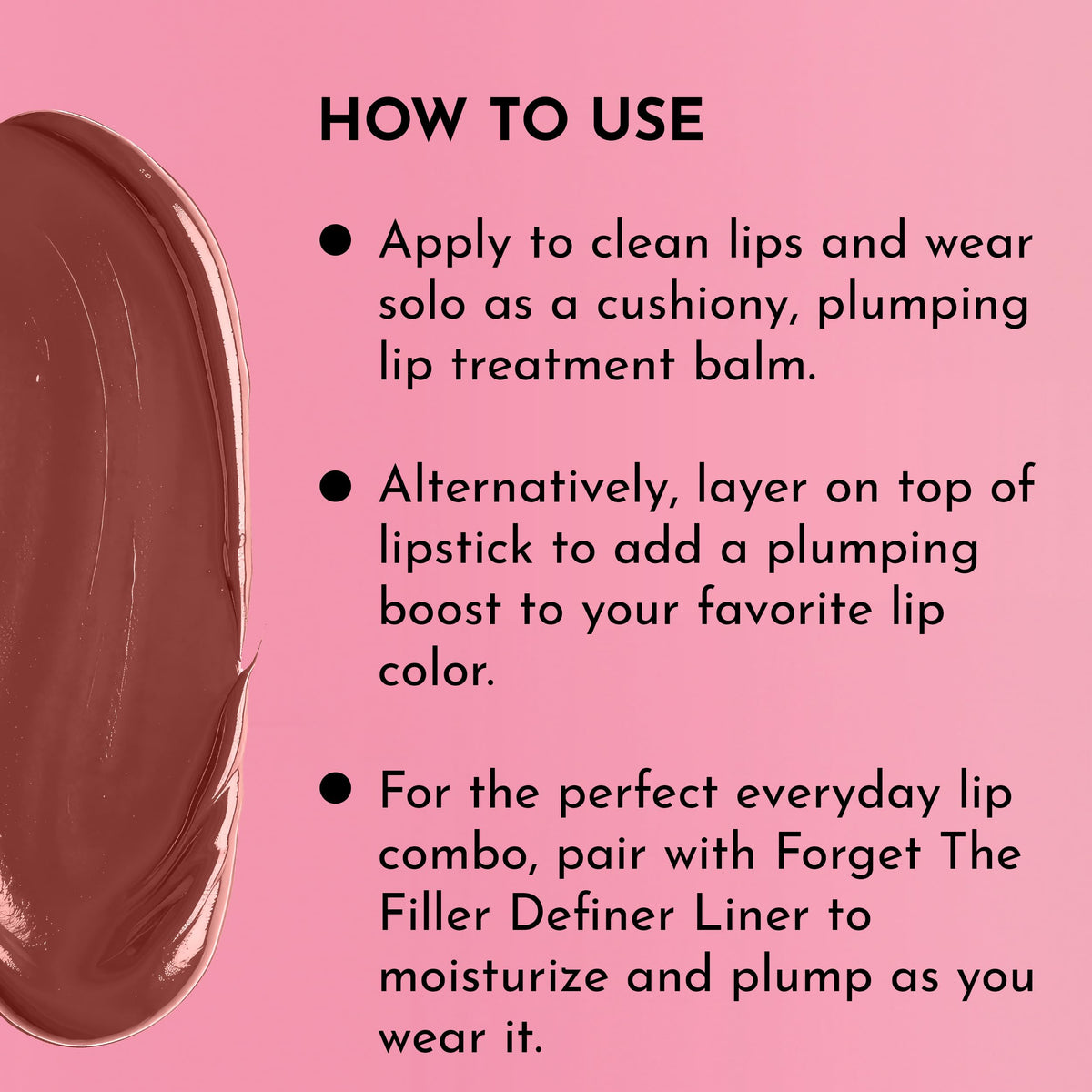 Lawless Forget the Filler rosehip oil ingredient for moisturized lips