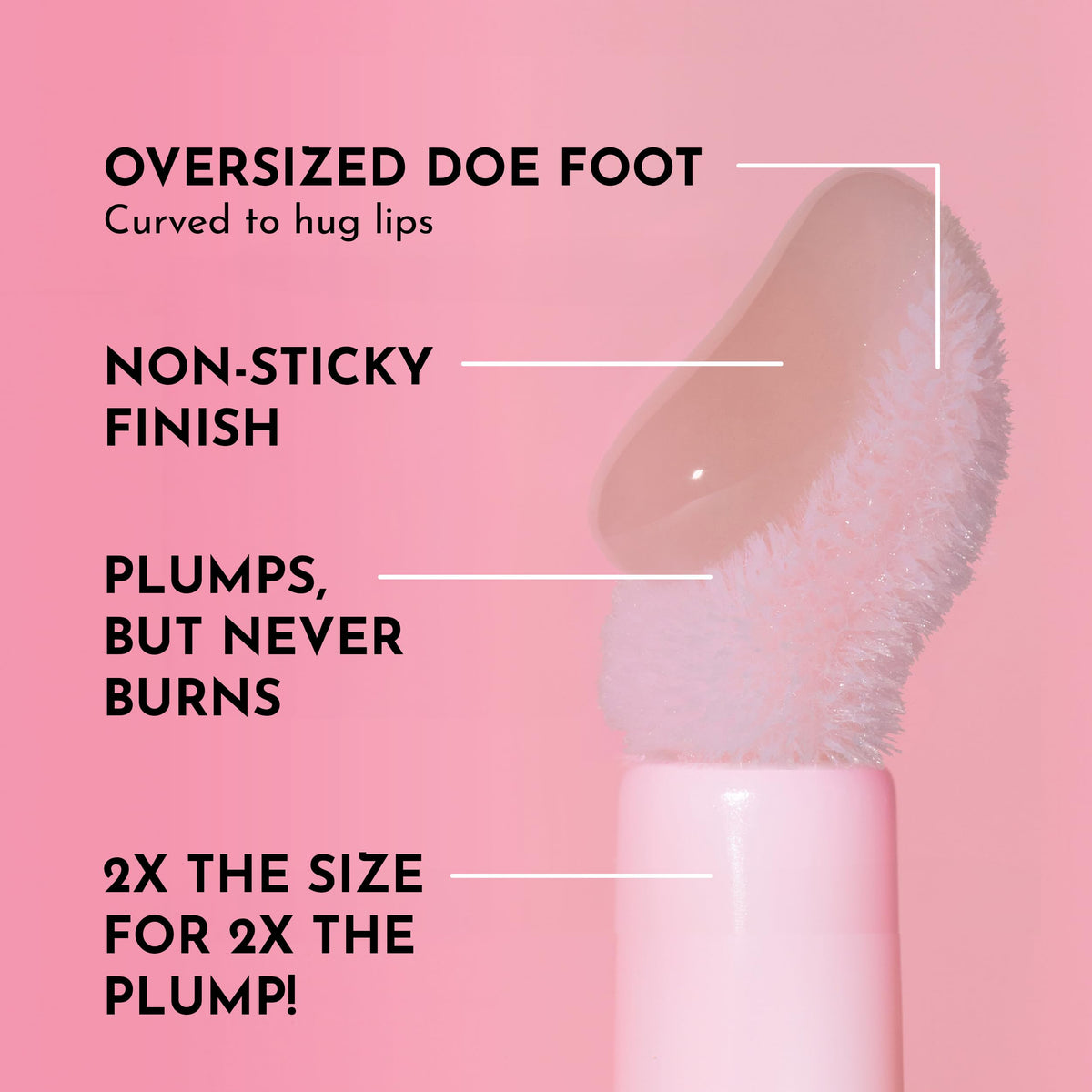 Lawless Queen Forget the Filler gloss swatch on lips for rosy tone and shine
