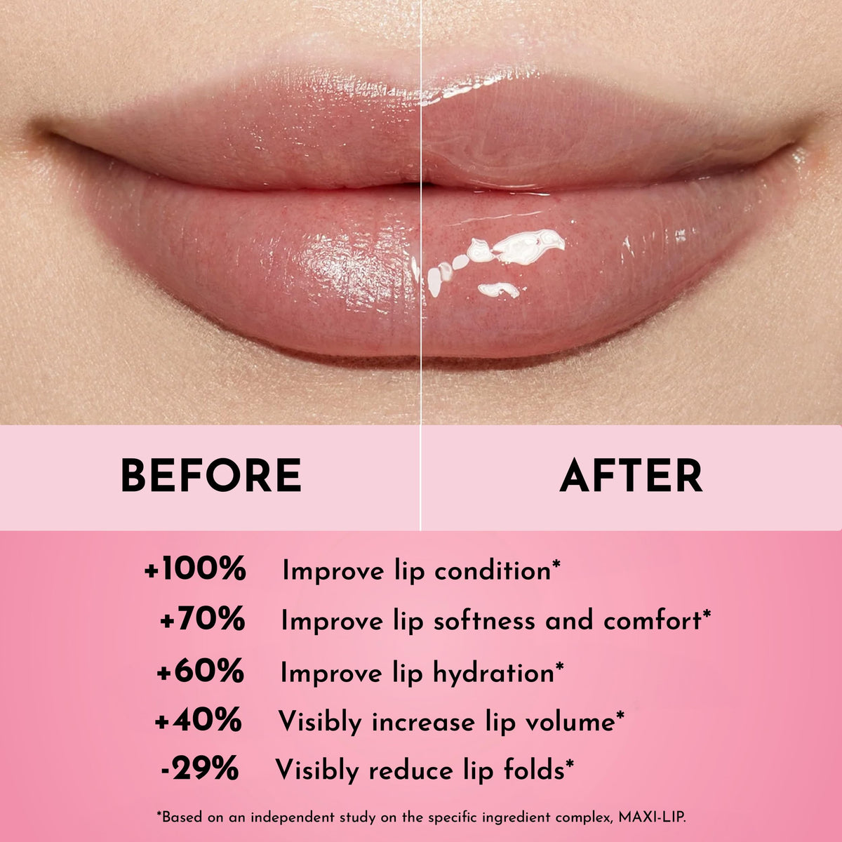 Lawless gloss tube on vanity with hydrating lip care products