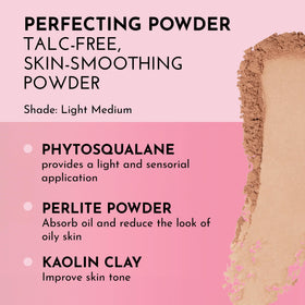 LAWLESS skin smoothing powder jar close-up showing ultra-fine texture and lightweight feel