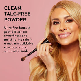 Oil absorption action of LAWLESS talc-free powder on shine-prone areas