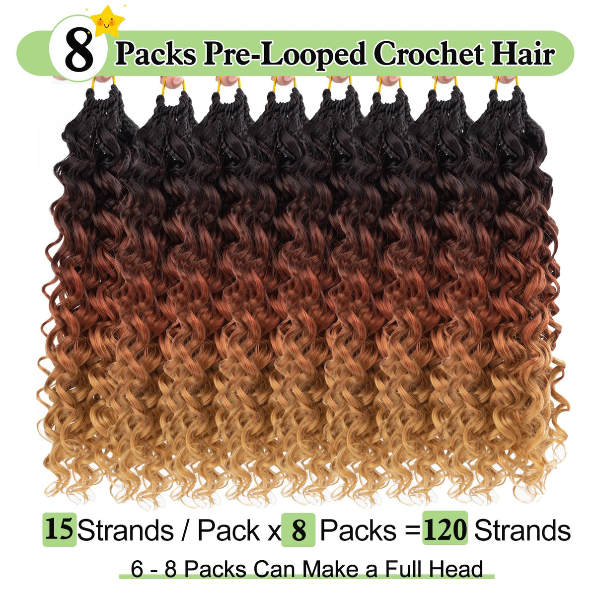Layakoo Pre-twisted crochet hair for fast installation.