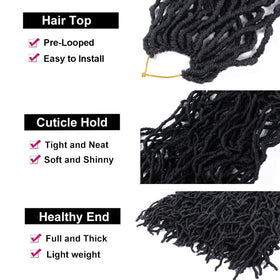 Layashow butterfly locs with soft touch and skin-friendly comfort.