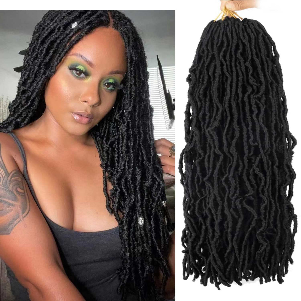 Layashow soft locs 18 inch crochet braids for everyday natural style.
