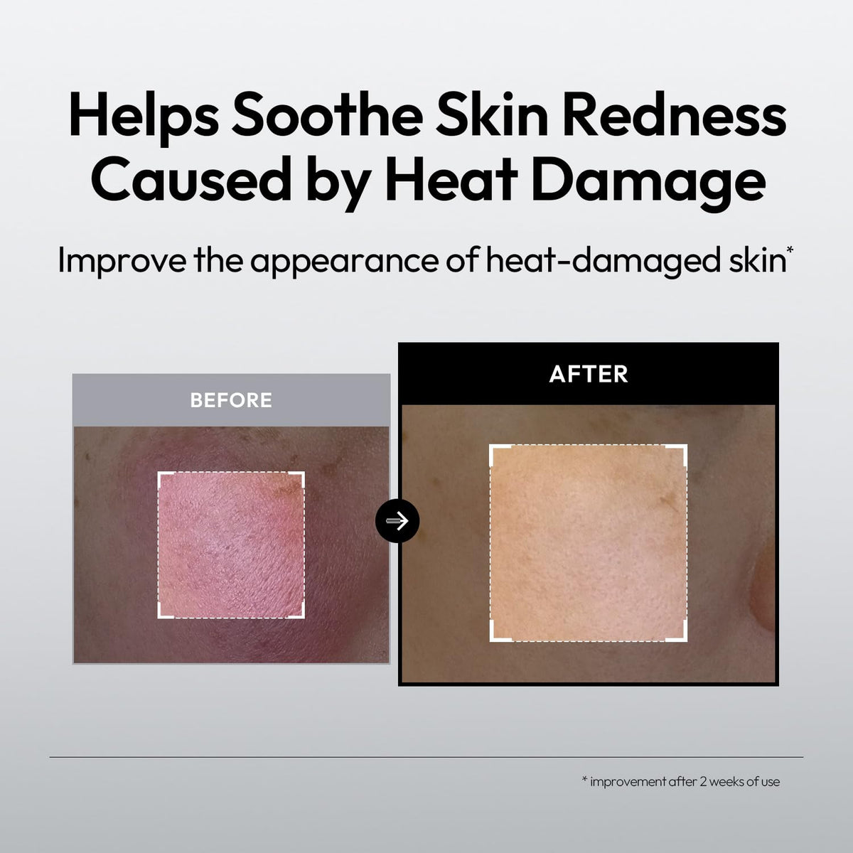 Ingredient label highlights panthenol and niacinamide.