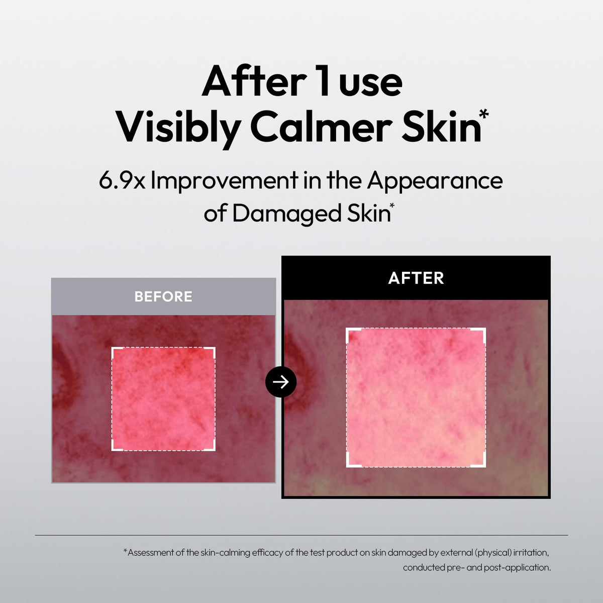 Serum swatch on hand demonstrating luminous glow.