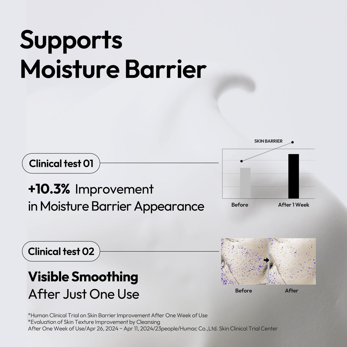 Layerlab face wash bottle back label showing ingredient list.