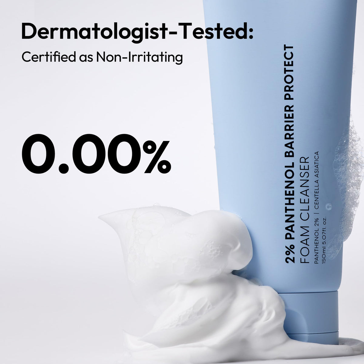 Layerlab face wash demonstrates barrier-friendly daily use.