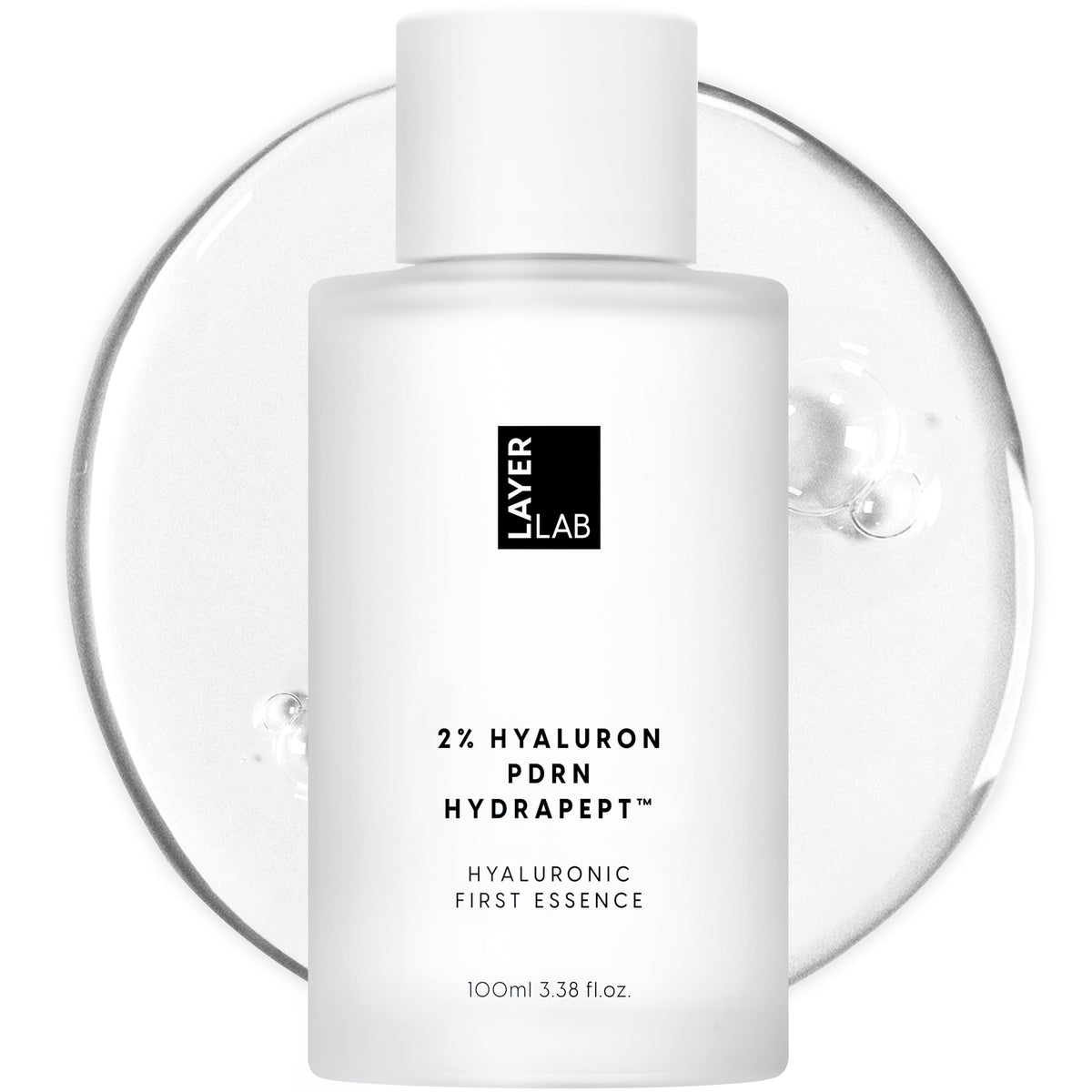 LAYERLAB Hyaluronic First Essence bottle for enhanced skin prep hydration.