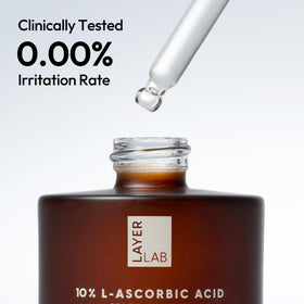 LAYERLAB makeup-ready finish as serum preps skin for makeup.