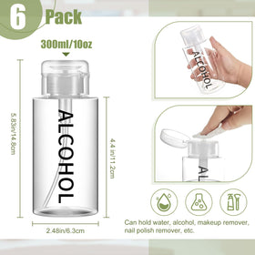 Layhit alcohol pump bottle cap detail showing sturdy, leak-free design.