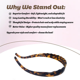LAYONGMOLI tortoiseshell headband elevates any hairstyle