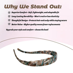 LAYONGMOLI care guide and pouch for headband storage and longevity.