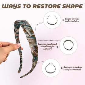 LAYONGMOLI handmade artisan headband with polished finish adds refined style.