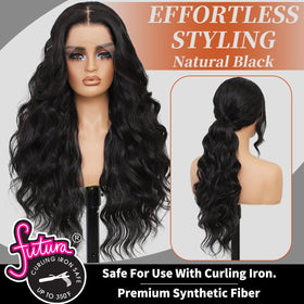 LAYSHAGO 26-inch waves FUTURA fiber wig for effortless styling