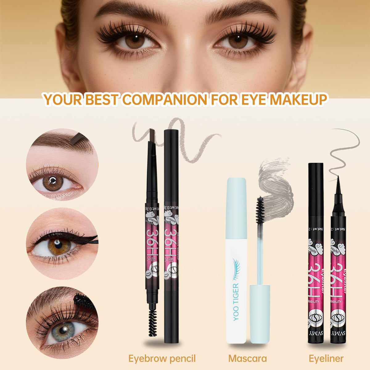 LAZORA lip collection with liner, gloss and lipstick palette