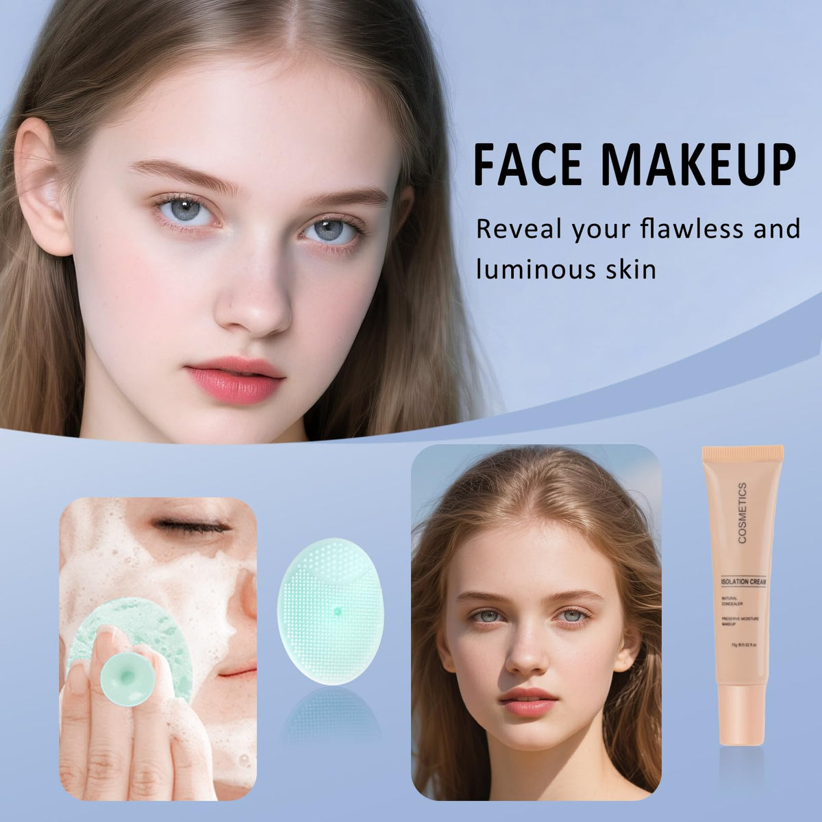 LAZORA lip palette and gloss collection for radiant lips