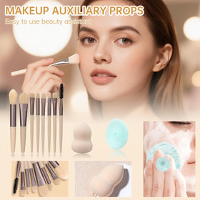 LAZORA makeup brushes toolkit for precise application