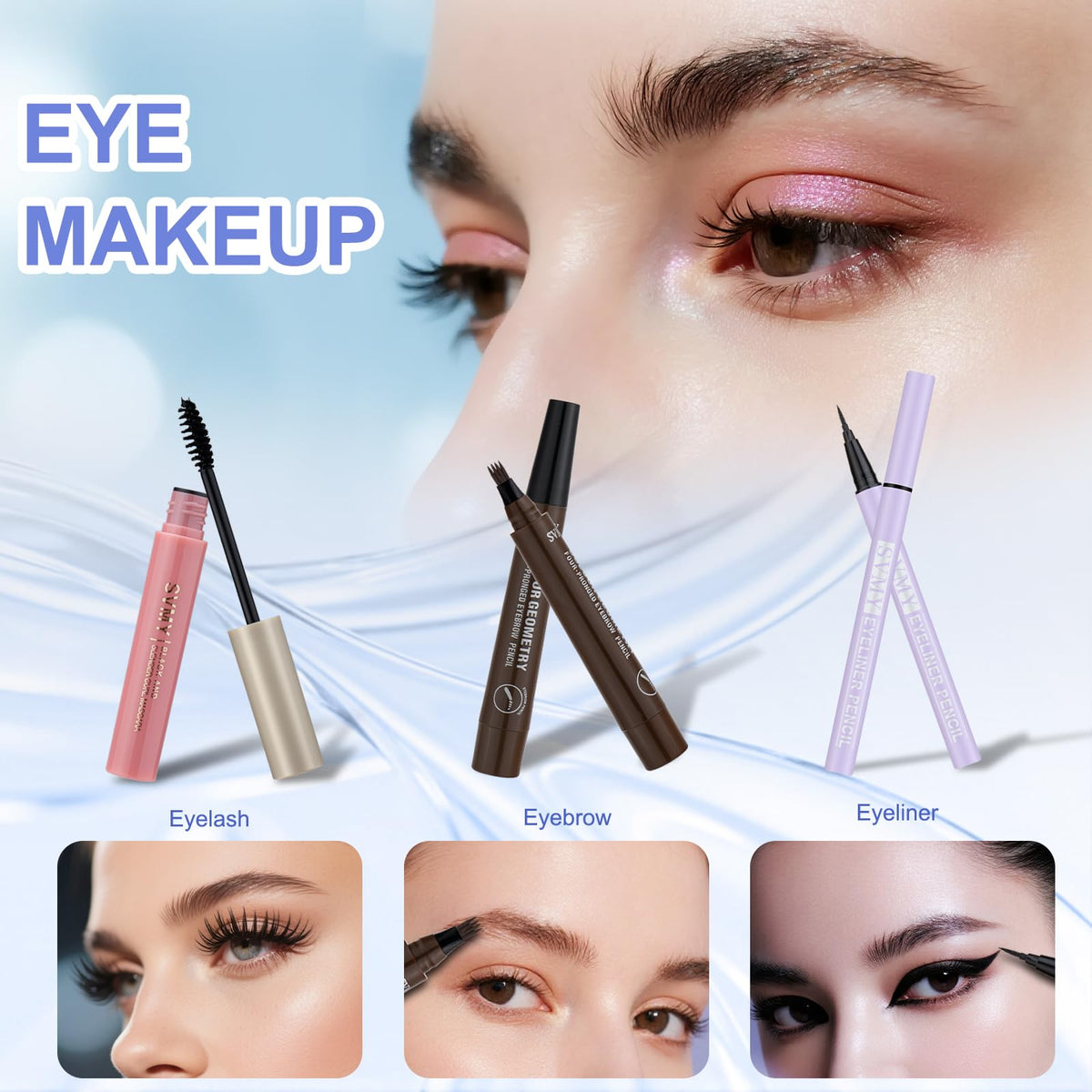 LAZORA eyebrow pencil detailing natural, defined brows.